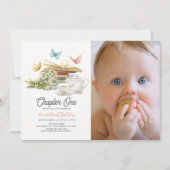 第1章 お茶のストーリーブック 1歳の誕生日写真 招待状 (正面)