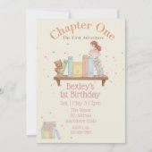 第1章、最初の冒険、1歳の誕生日の女の子 招待状 (正面)
