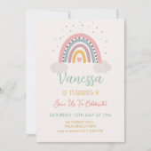 第1第2第3第4第5第7第8第9回誕生日パーティー 招待状 (正面)