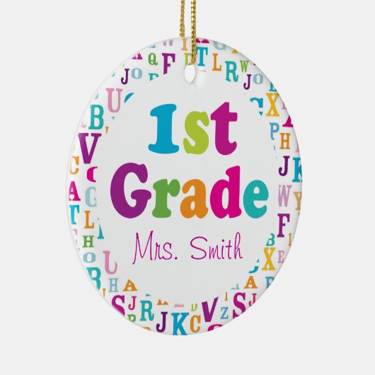第1等級のパーソナライズな学校教師のオーナメント セラミックオーナメント (右)