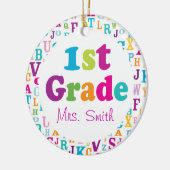 第1等級のパーソナライズな学校教師のオーナメント セラミックオーナメント (左)