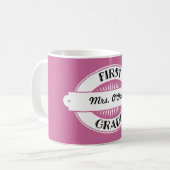 第1等級の先生のパーソナライズな感謝のギフト コーヒーマグカップ (正面左)