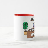 第1等級の先生のマグ-名前をカスタムする マグカップ (中央)