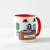 第1等級の先生のマグ-名前をカスタムする マグカップ (正面右)