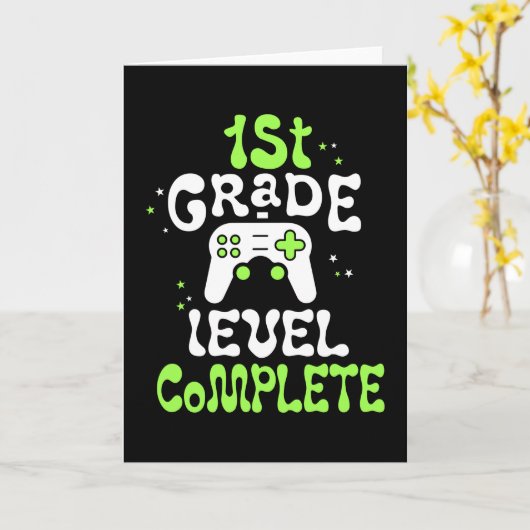 第1等級レベル完了 カード (黄色い花)