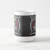 第1等級|のパーソナライズな先生のコーヒー・マグをチョークで書いて下さい コーヒーマグカップ (中央)