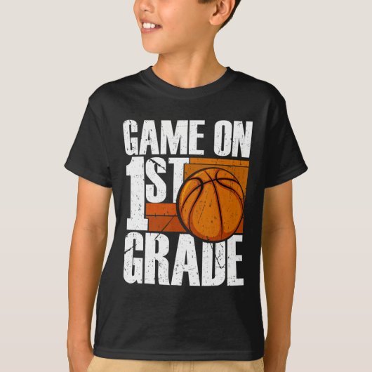 第1級バスケットボール新学期第1戦 Tシャツ (正面)