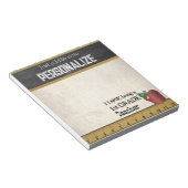 第1級先生 |ヴィンテージスタイルメモ帳 ノートパッド (アングル)