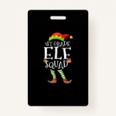 第1級小妖精や小人班初おもしろい等先生クリスマス バッジ (正面)