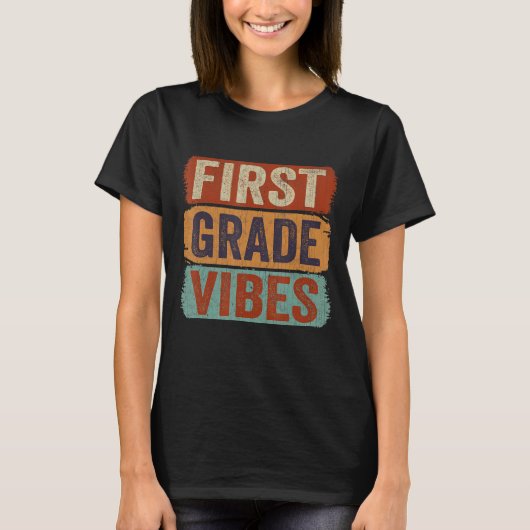 第1級振動先生新学期レトロ Tシャツ (正面)