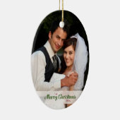 第1結婚したなクリスマスのオーナメント セラミックオーナメント (右)