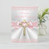 第1聖体拝領1位金ゴールドクロスガールズピンク2 招待状 (スタンド正面)