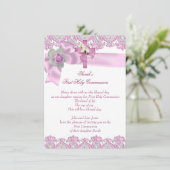 第1聖体拝領1期女十字女ホワイトピンク2 招待状 (スタンド正面)