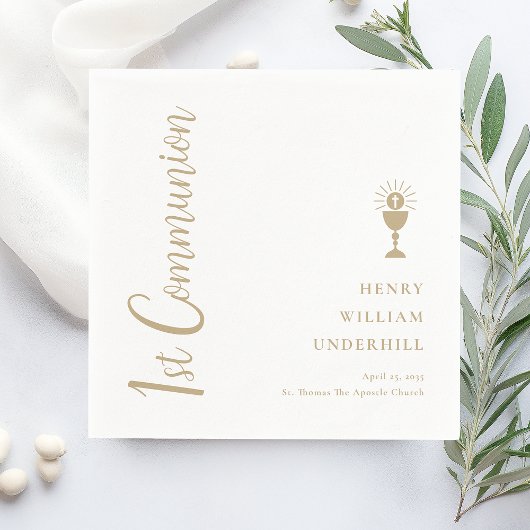 第1聖体拝領 スタンダードカクテルナプキン