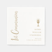 第1聖体拝領 スタンダードカクテルナプキン (正面)