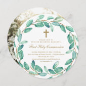 第1聖素朴聖体写真招待状 案内状 (正面/裏面)