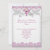 第1聖餐式の第1女子クロスカップピンクレース2 招待状 (裏面)