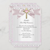 第1聖餐式の第1女子クロスカップピンクレース4 招待状 (正面/裏面)