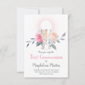 第1聖餐式の聖餐式のホストフローラ 招待状 (正面)