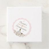 第1聖餐式エレガント赤面ピンクメッセージカード フェイバータグ (インサイチュ)