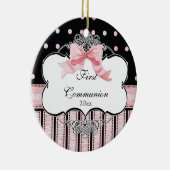 第1聖餐式オーナメントフランスの – 弓の渦巻き セラミックオーナメント (右)