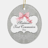 第1聖餐式オーナメントフランスの – 弓の渦巻き セラミックオーナメント (左)