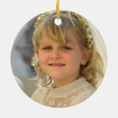 第1聖餐式オーナメントフランスの – 弓の渦巻き セラミックオーナメント (裏面)