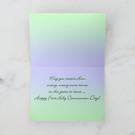 第1聖餐式カード カード (内部)