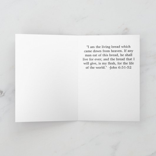 第1聖餐式カード カード (内部)