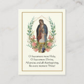 第1聖餐式グアダルーペ祈りの言葉 名刺 (正面)