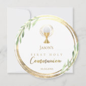 第1聖餐式ゴールデンサークルグリーン離れ 招待状 (正面)