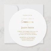 第1聖餐式ゴールデンサークルグリーン離れ 招待状 (裏面)