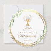 第1聖餐式ゴールデンサークルグリーン離れ 招待状 (正面)