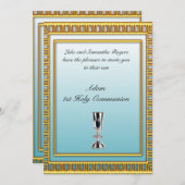 第1聖餐式パーティの招待状 招待状 (正面/裏面)