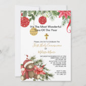 第1聖餐式フォトクリスマスウィンタークリスマス 招待状 (正面)