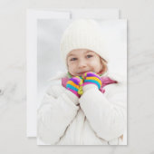 第1聖餐式フォトクリスマスウィンタークリスマス 招待状 (裏面)