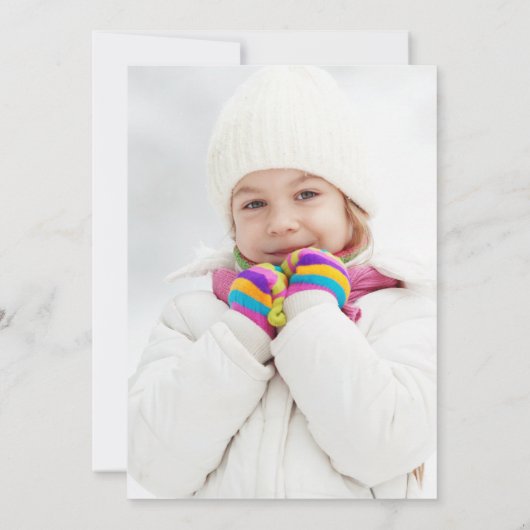 第1聖餐式フォトクリスマスウィンタークリスマス 招待状 (裏面)