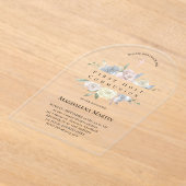 第1聖餐式フローラ枠 アクリル招待状 (レイダウン)