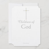 第1聖餐式ブルートリプレット招待状 招待状 (裏面)