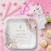 第1聖餐式ボホの花 ペーパープレート (パーティー)