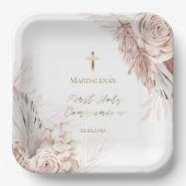 第1聖餐式ボホの花 ペーパープレート (正面)