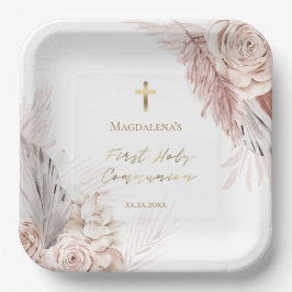 第1聖餐式ボホの花 ペーパープレート