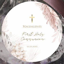 第1聖餐式ボホの花 ラウンドシール