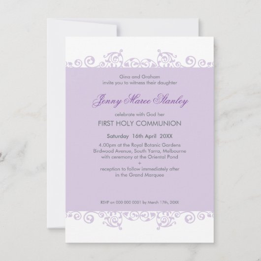 第1聖餐式招待状::カール1P 招待状 (裏面)