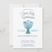 第1聖餐式招待状 – 男子の第1聖餐式 招待状 (正面)