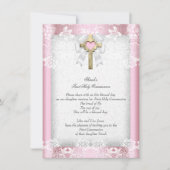 第1聖餐式1期女子クロスピンク8 招待状 (正面)