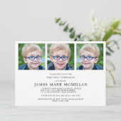 第1聖餐式3 – 写真コラージュ少年の形見 招待状 (スタンド正面)