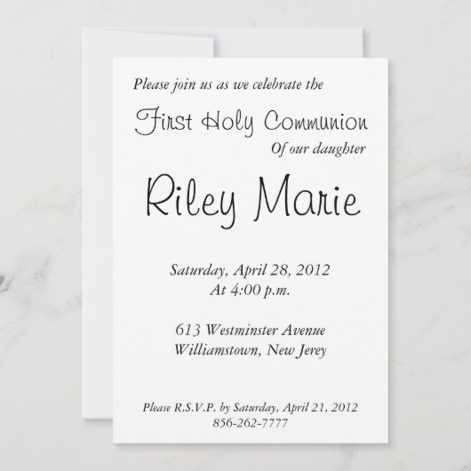 第1聖餐式4 招待状 (裏面)