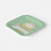 第1聖餐式、グリーン第1聖式 ペーパープレート (傾斜あり)