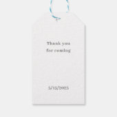 第1聖餐式，ベージュ第1聖式 ギフトタグ (裏面)